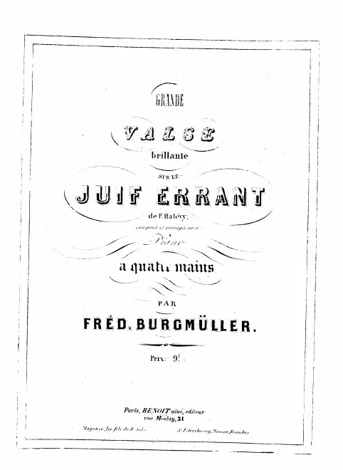 First page of Le Juif errant