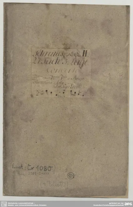 First page of Violin Concerto in E-flat major