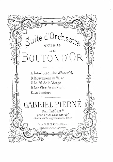 First page of Bouton d'or