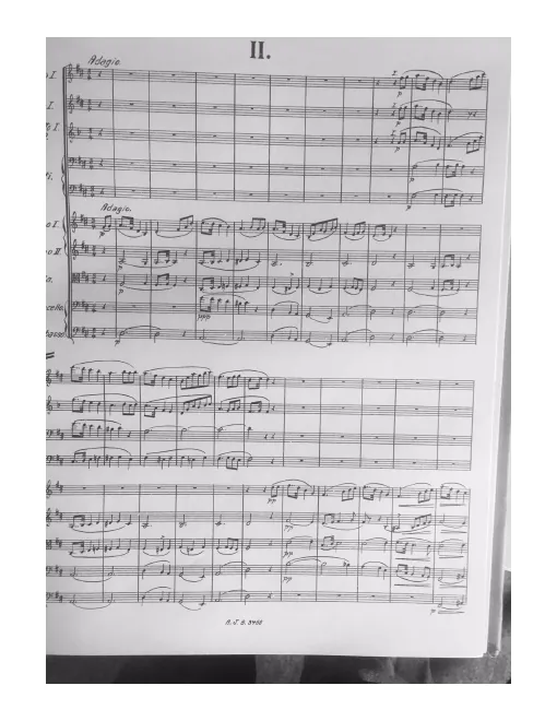 First page of Symphony No.4 'Naïve'