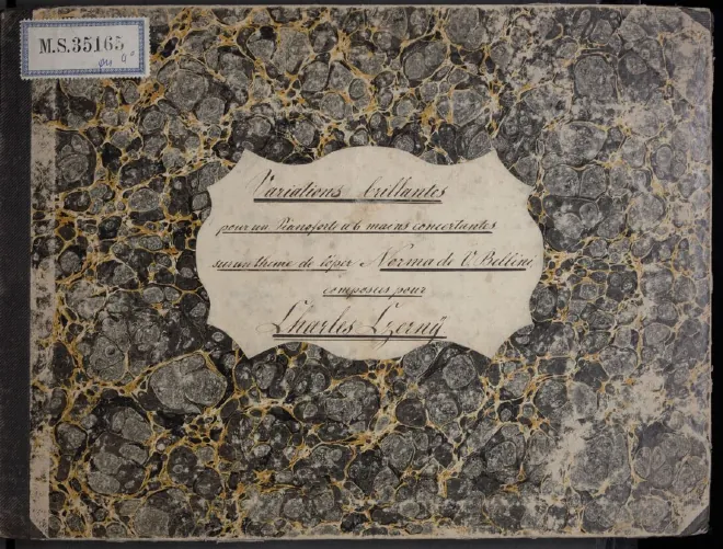 First page of Variations Brillantes on a Theme from the Opera 'Norma' for Piano 6-Hands