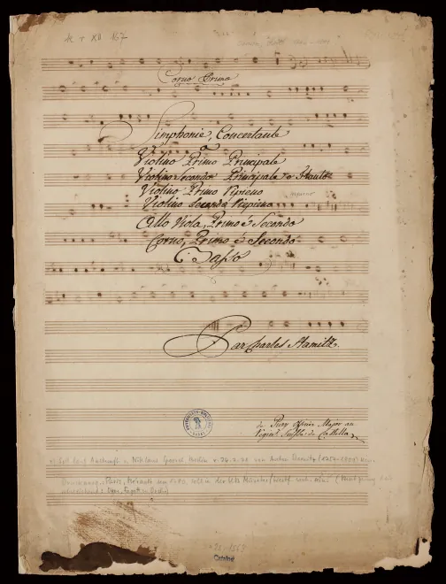 First page of Sinfonia concertante No.19