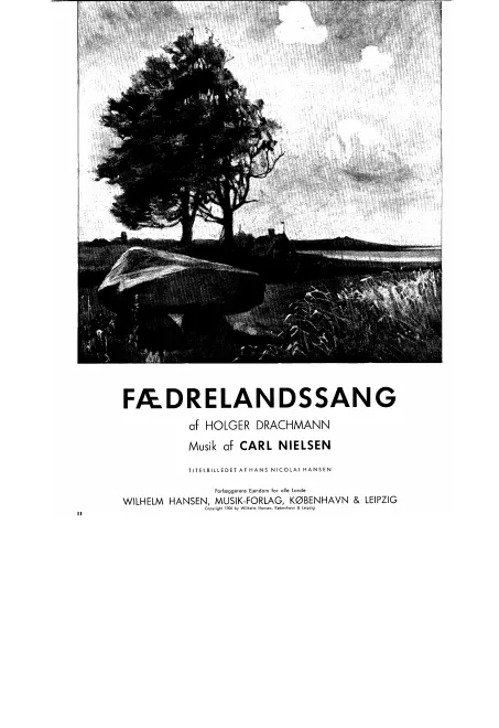 First page of Fædrelandssang