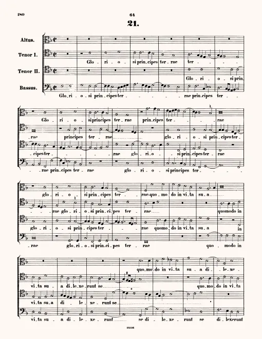 First page of Gloriosi principes terrae