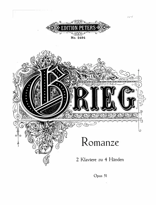 First page of Old Norwegian Melody with Variations