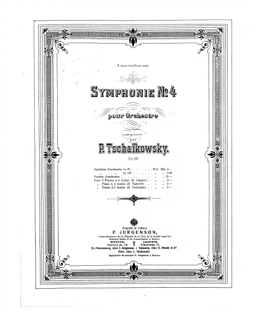 First page of Symphony No.4