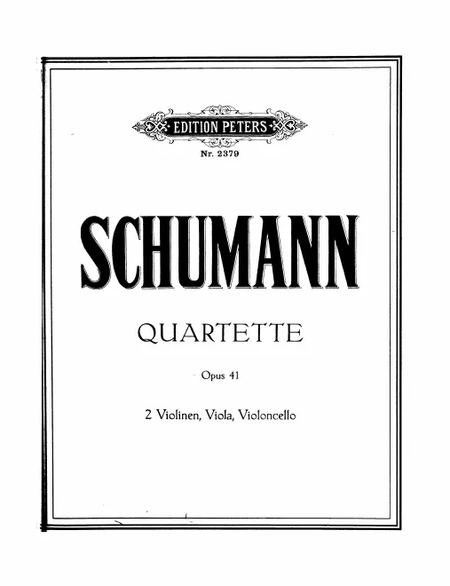 First page of Drei Quartette für 2 Violinen, Viola, Violoncell