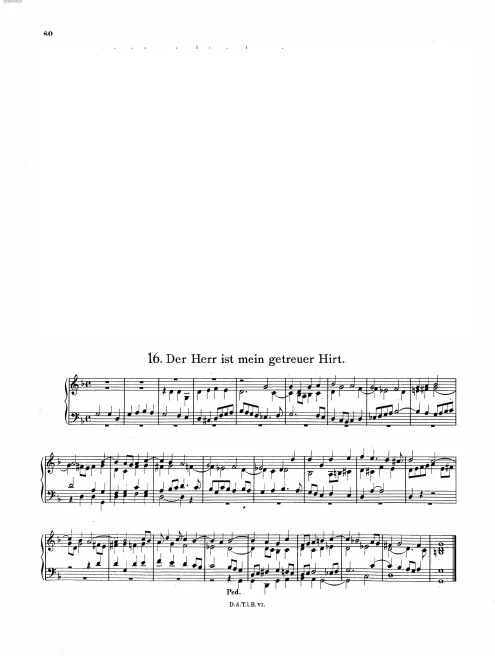 First page of Der Herr ist mein getreuer Hirt