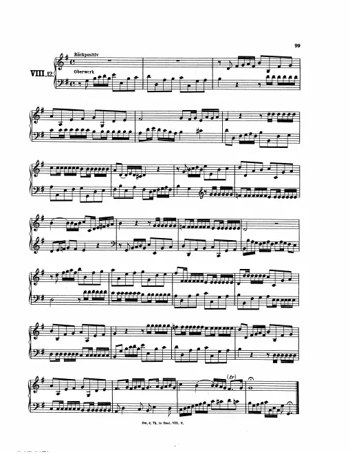 First page of Magnificat Fugue