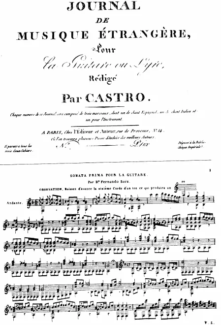First page of Grand solo pour guitarre