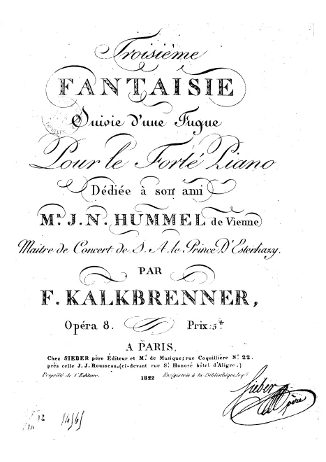 First page of Fantasia No.3