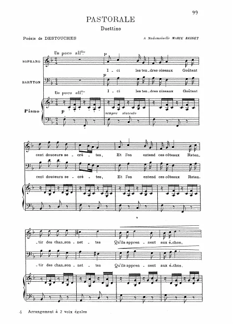 First page of Pastorale