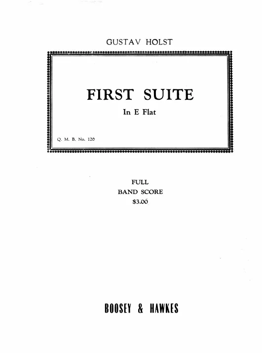 First page of First Suite in E-flat for Military Band