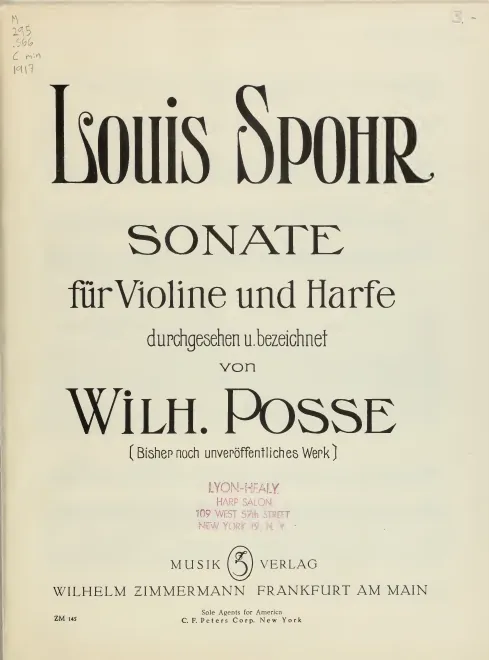 First page of Sonata No.1