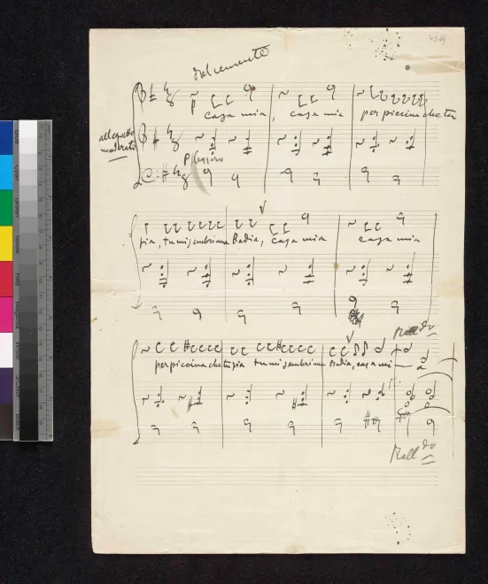 First page of Casa mia, casa mia