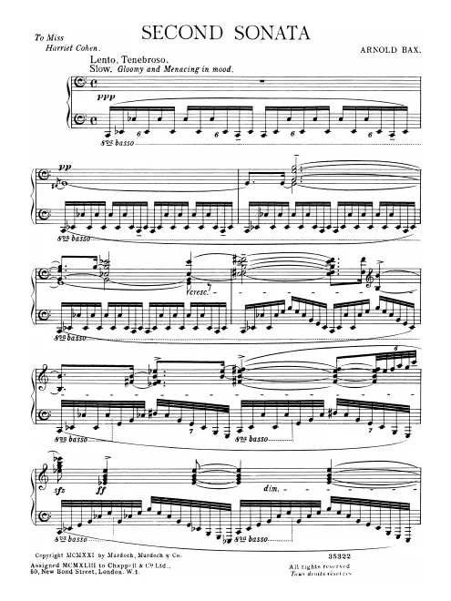 First page of Piano Sonata No.2