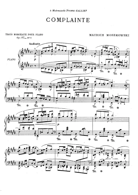 First page of 3 Morceaux