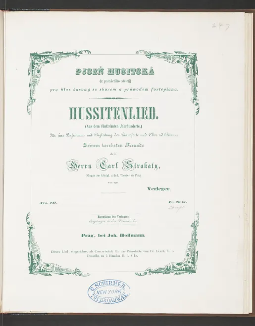 First page of Hussitenlied