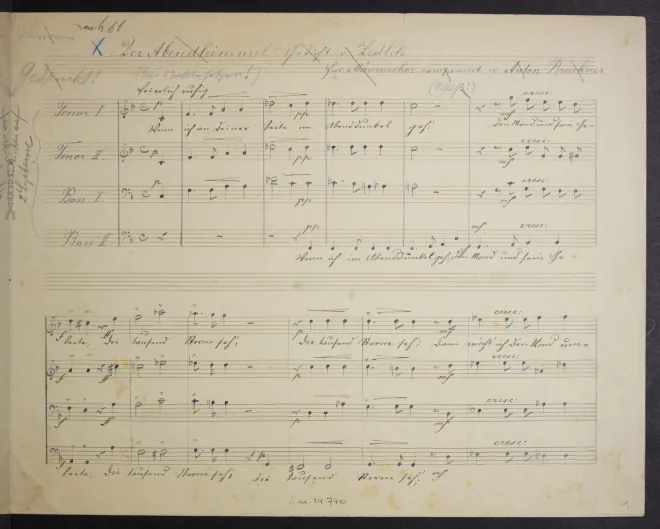 First page of Der Abendhimmel (II)