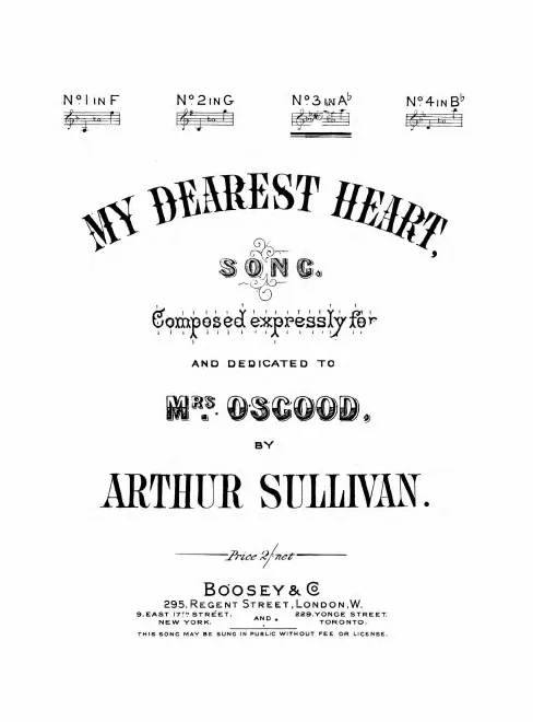First page of My Dearest Heart