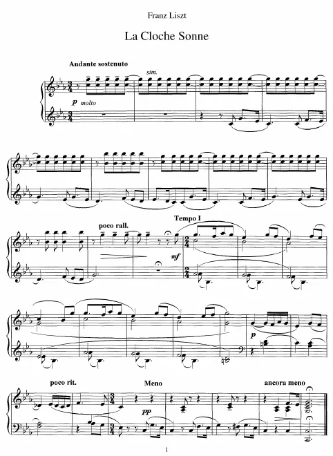 First page of La cloche sonne
