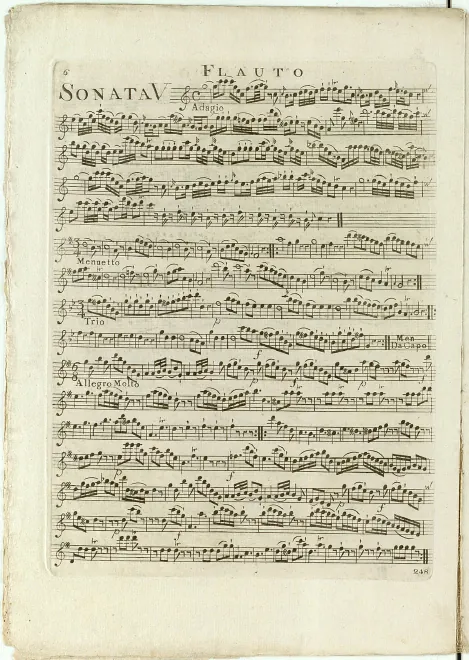 First page of Divertimento in G major