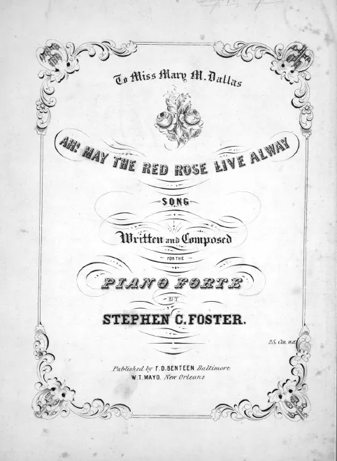 First page of Ah! May the Red Rose Live Alway!