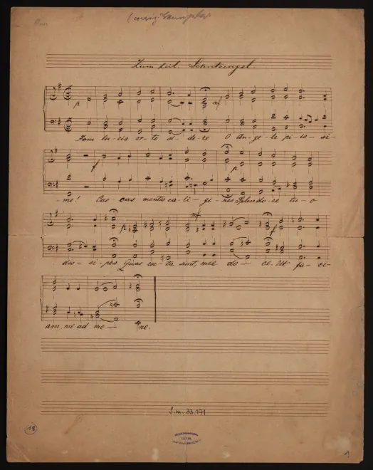 First page of Iam lucis orto sidere