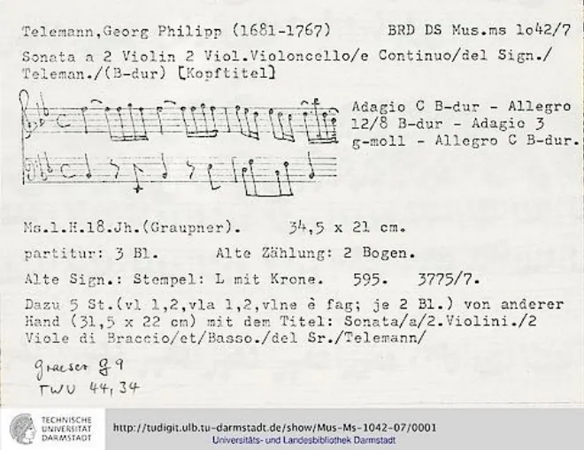 First page of Sonata