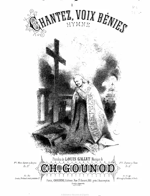 First page of Chantez, voix bénies
