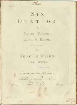 First page of Divertimento in G major