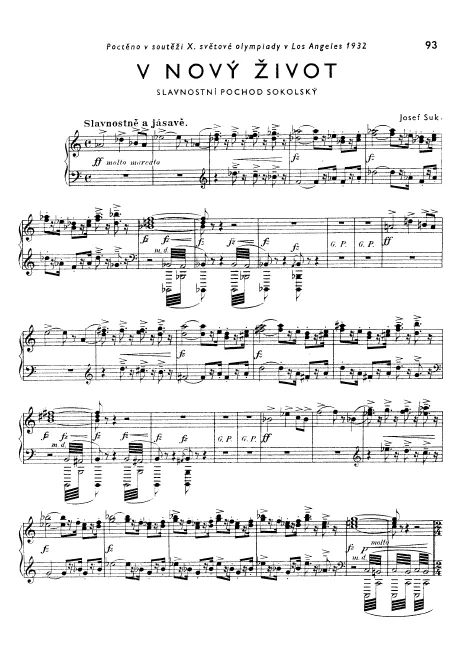 First page of V nový život