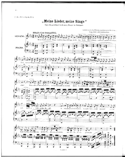 First page of 6 Lieder