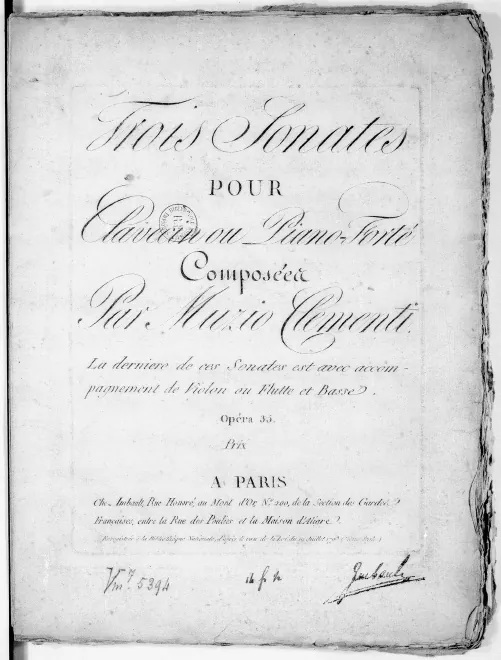 First page of Piano Trio