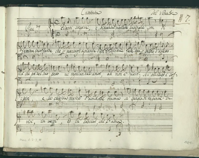 First page of Pianti sospiri e dimandar mercede