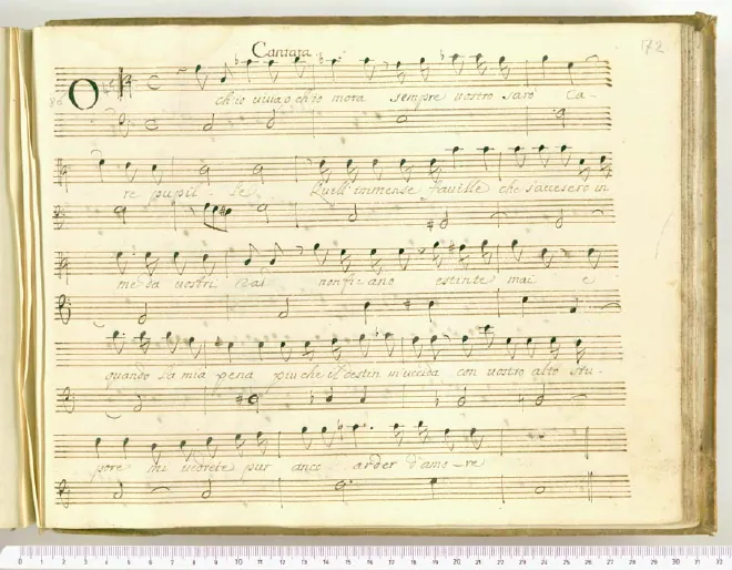 First page of O ch'io viva, o ch'io mora