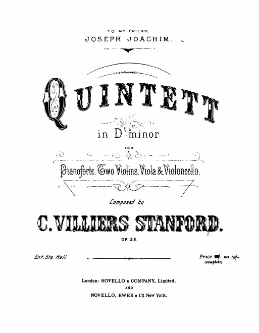 First page of Piano Quintet