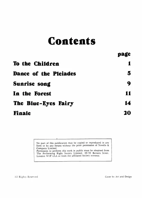 First page of The Starlight Express