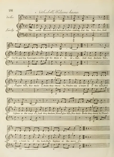 First page of Nithsdall's Welcome home, Hob.XXXIa:125