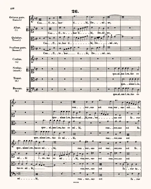 First page of Confitebor tibi Domine