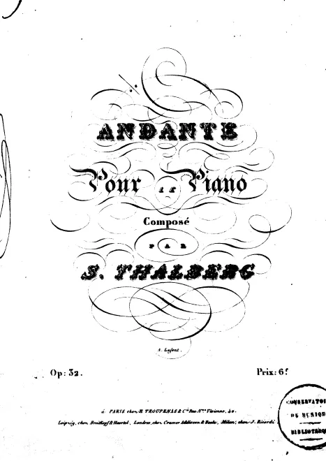 First page of Andante, Op.32