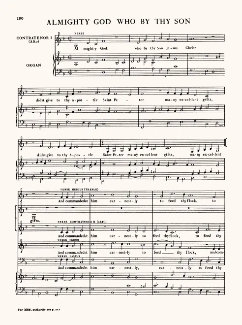 First page of Almighty God, Who by Thy Son