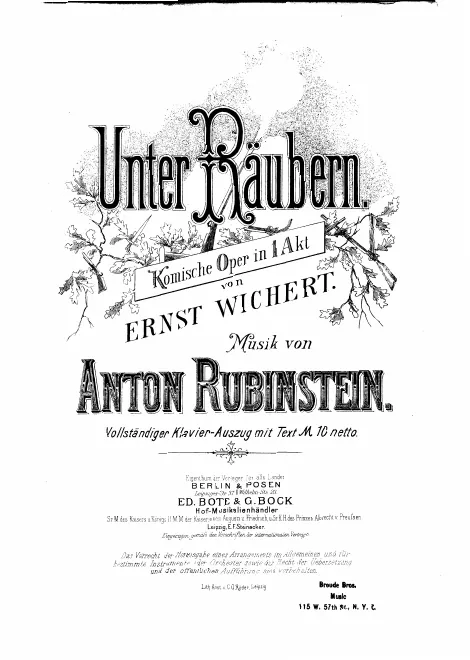 First page of Unter Räubern