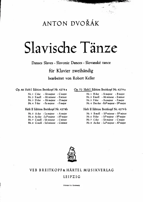 First page of Slavonic Dances