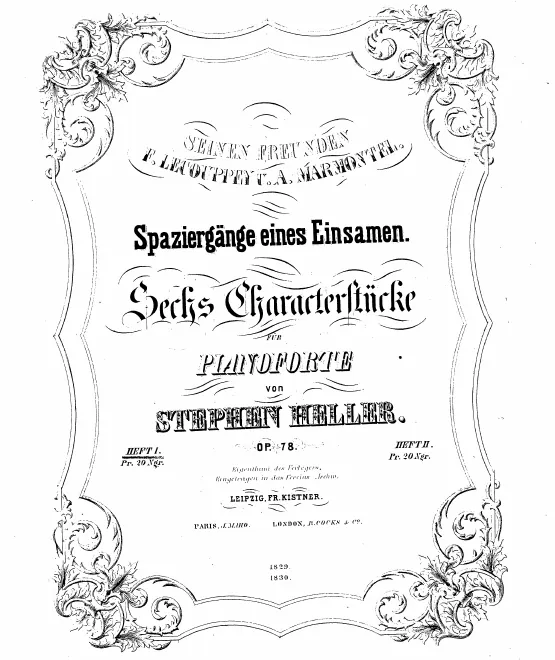 First page of Promenades d'un Solitaire