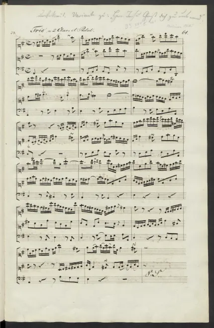 First page of Trio super 'Herr Jesu Christ dich zu uns wend'