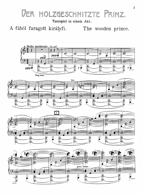 First page of The Wooden Prince