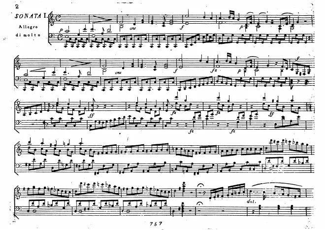 First page of 3 Piano Sonatas