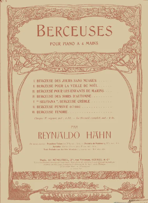 First page of Sept Berceuses