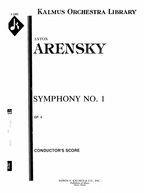 First page of Symphony No.1